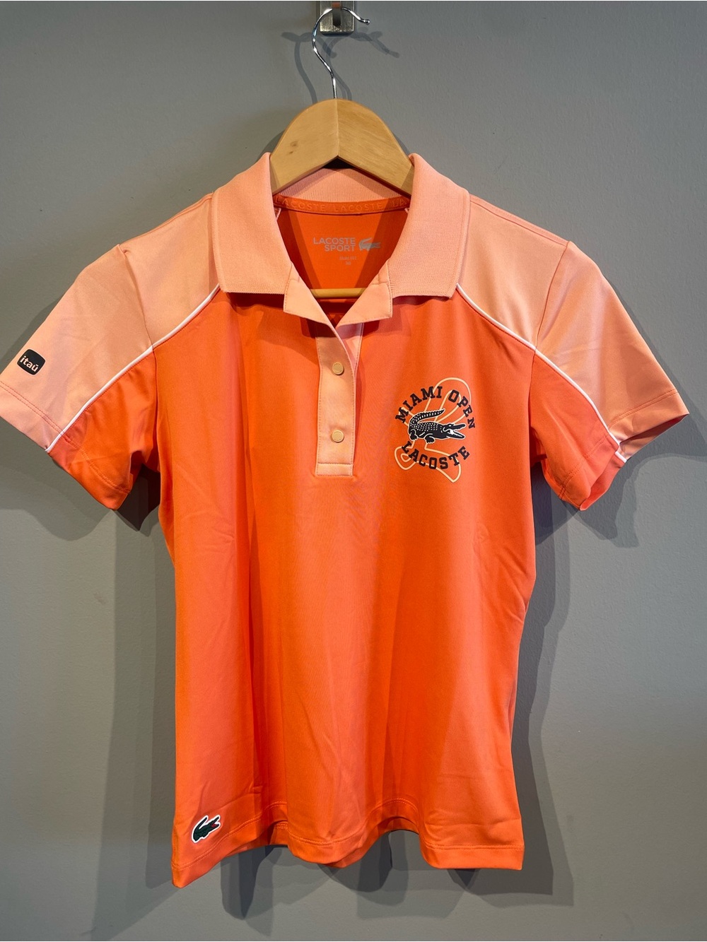Lacoste Alim Fit Miami Open Polo shirt size 36